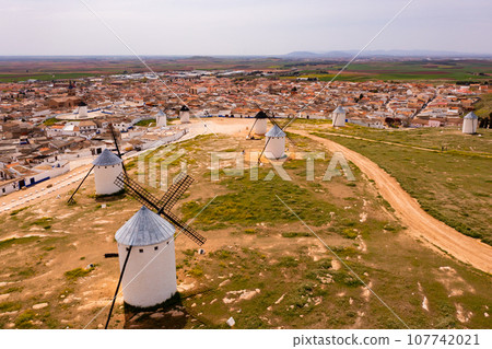 Windmills of Campo de Criptana from above Windmills of Campo de Criptana from above 107742021