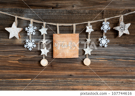 Wooden Decorated Christmas Label With Text Frohe Weihnachten Und Ein Gutes Neues Jahr Wooden Decorated Christmas Label With Text Frohe Weihnachten Und Ein Gutes Neues Jahr 107744616