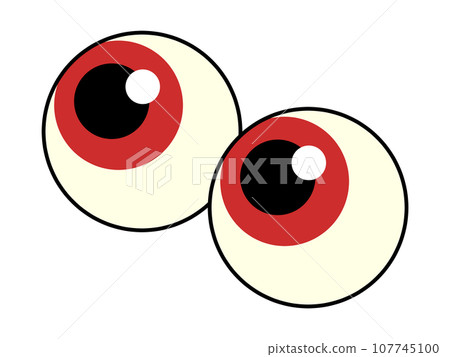 紅眼球插畫素材 紅眼球插畫素材 107745100