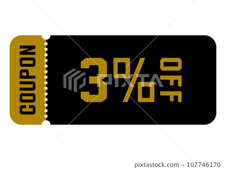 illustration of discount coupon 107746170