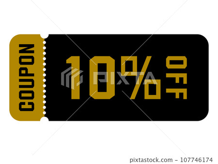illustration of discount coupon illustration of discount coupon 107746174