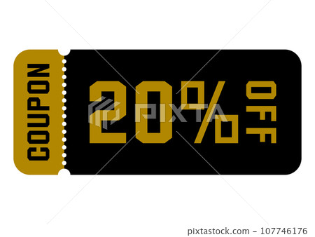 illustration of discount coupon illustration of discount coupon 107746176