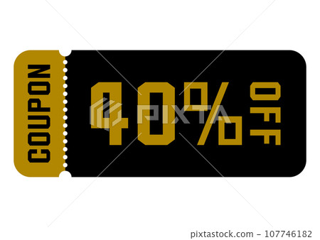 illustration of discount coupon illustration of discount coupon 107746182