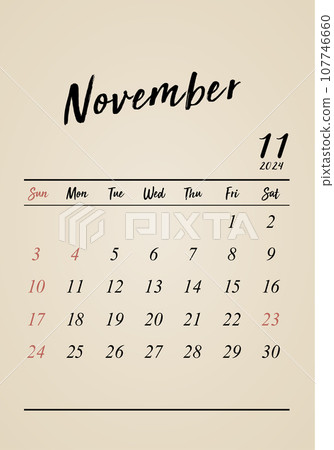 2024_November_Antique Calendar_Vertical 107746660