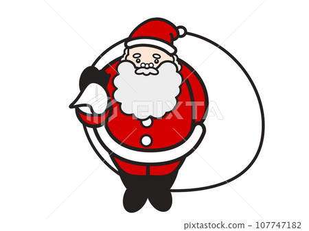 Santa Claus with bag Santa Claus with bag 107747182