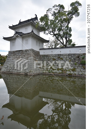 護城河中倒映的角樓 護城河中倒映的角樓 107747256