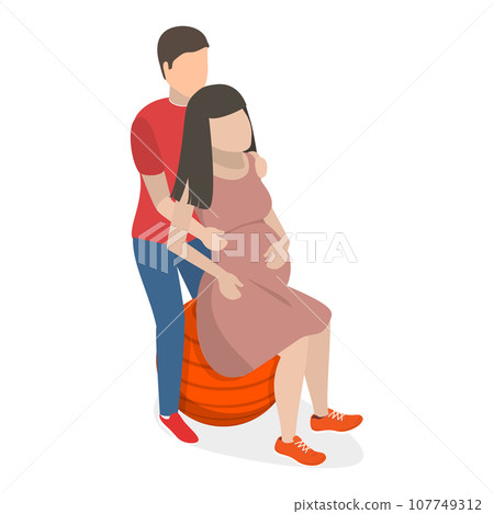 3D Isometric Flat Vector Set of Birth Positions. Item 5 3D Isometric Flat Vector Set of Birth Positions. Item 5 107749312