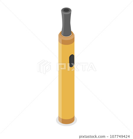 3D Isometric Flat Vector Set of Smoker Collection. Item 4 107749424