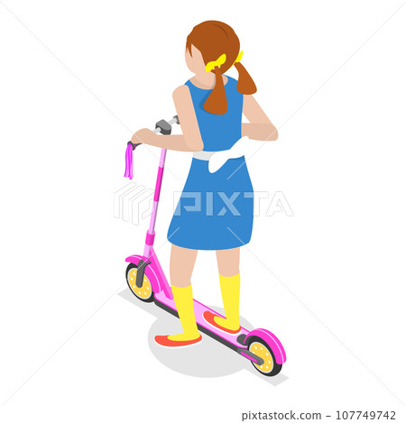 3D Isometric Flat Vector Illustration of Happy Children. Item 3 3D Isometric Flat Vector Illustration of Happy Children. Item 3 107749742