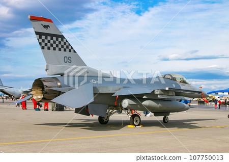U.S. Air Force fighter F-16C on display U.S. Air Force fighter F-16C on display 107750013