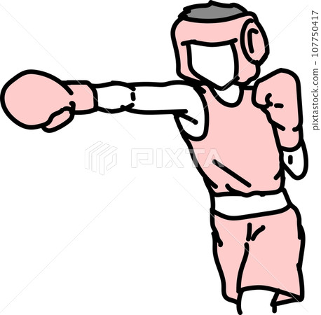 Amateur boxing_straight right Amateur boxing_straight right 107750417