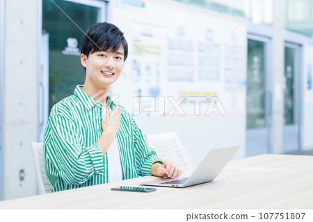 College student, young man, vocational school College student, young man, vocational school 107751807