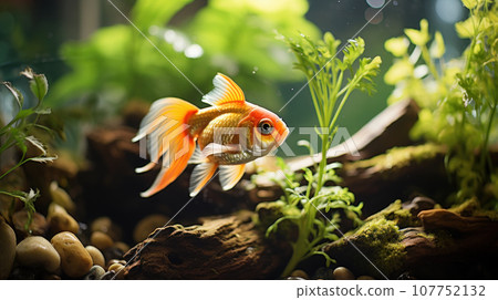 Aquarium Gold fish Aquarium Gold fish 107752132
