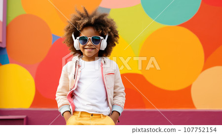 African-American child old close-up 107752154