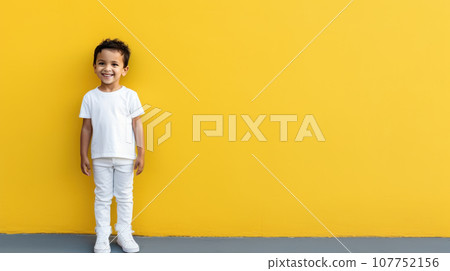 European child 4-5 years old close-up 107752156