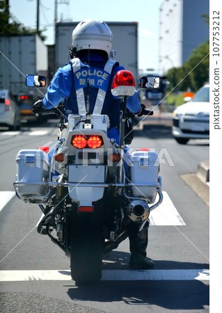 Police motorcycle patrol image Police motorcycle patrol image 107753212