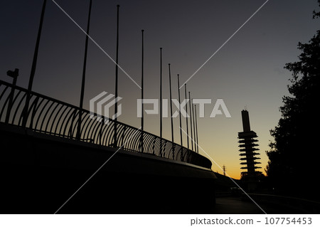 Komazawa Stadium at dusk Komazawa Stadium at dusk 107754453