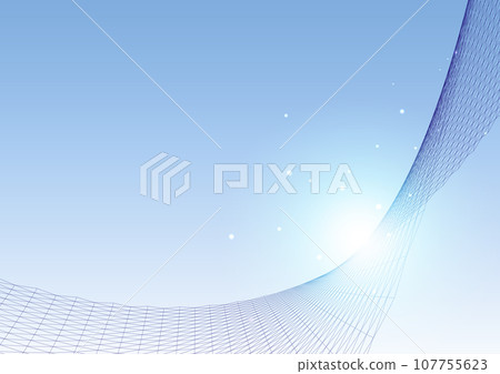 淺藍色藝術線條背景 107755623