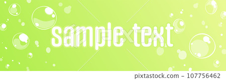 Background illustration_bubbles_green 107756462