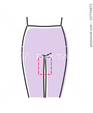 Illustration material of thin thighs Illustration material of thin thighs 107756873