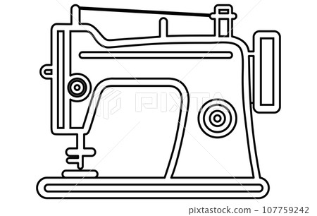 Sewing machine icon. Tailor concept. Vector Outline 107759242