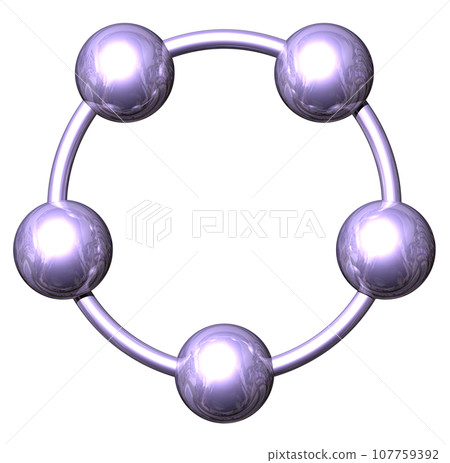 3DCG《5球/球合作》紫色、紫色 3DCG《5球/球合作》紫色、紫色 107759392