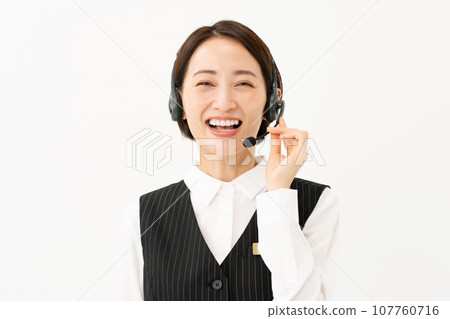 Female business operator in uniform Female business operator in uniform 107760716