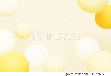3D背景材質_彩球_黃色 107761299