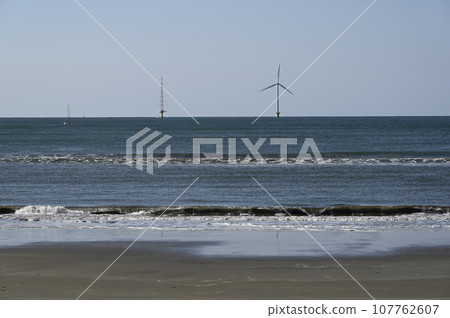 Offshore wind power generation along the coast Offshore wind power generation along the coast 107762607