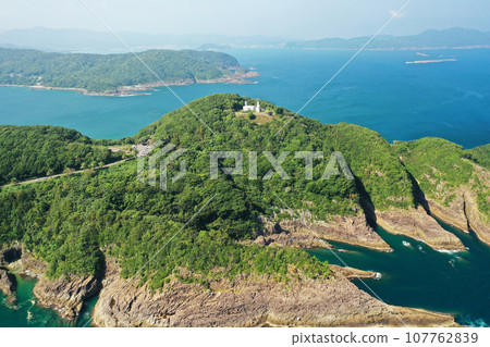 Aerial view of Cape Hyuga, Miyazaki Prefecture 107762839