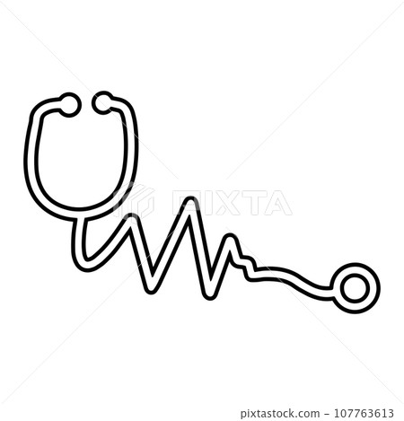 stetoscope logo icon vector flat design template stetoscope logo icon vector flat design template 107763613