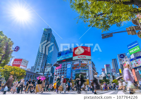 Japan's Tokyo cityscape October national average/down for 5 consecutive weeks ↓...Shibuya has completed the de-marriage campaign. No outbreak of infection, a new era = 13th 107764226