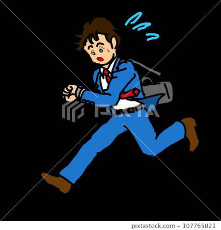 New office worker pressed for time New office worker pressed for time 107765021
