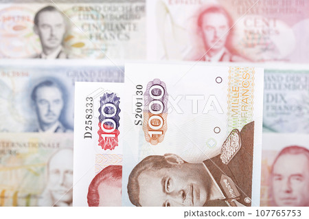 Luxembourg franc a business background 107765753