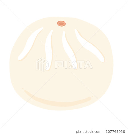 Steamed Bun Cartoon illustration 107765938