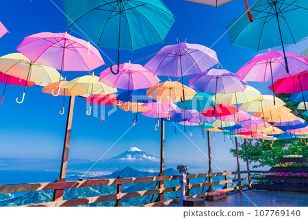 (Shizuoka Prefecture) Izu Panorama Park Umbrella Sky 2019 107769140