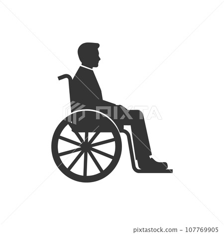 Wheelchair icon Wheelchair icon 107769905