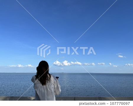 Sky and sea travel Sky and sea travel 107770097