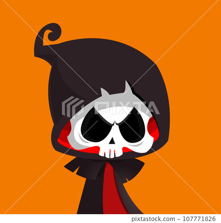 Cartoon grim reaper illustration 107771826
