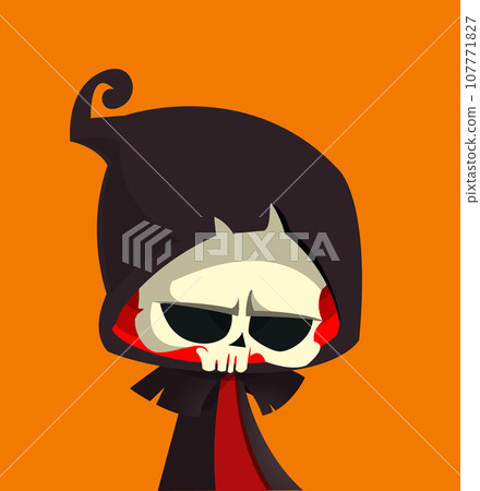 Cartoon grim reaper illustration Cartoon grim reaper illustration 107771827