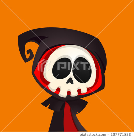 Cartoon grim reaper illustration Cartoon grim reaper illustration 107771828