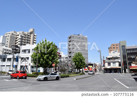 Streetscape of the west exit of Minamirinkan Station, Yamato City, Kanagawa Prefecture 107773116