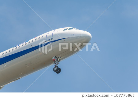 [全日空飛機準備從城南島海濱公園上空降落] 107773965