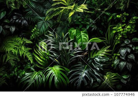 Jungle Background Tropical Leaves Frame Rainforest Green Jungle