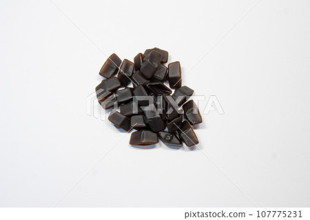 Salmiakki, a black candy that has long been loved in Scandinavian countries (Finland, Sweden, Denmark, Norway, etc.) 107775231
