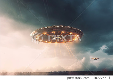 UFO in the sky 107775391