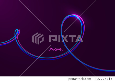 Color glowing lines background. Futuristic digital background for Science and technology 107775713