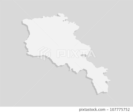 Minimal white map Armenia, template Asia country Minimal white map Armenia, template Asia country 107775752