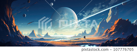 Astronaut in spacesuit 107776705