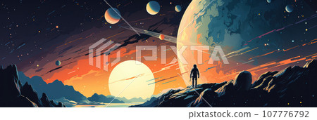 Astronaut in spacesuit Astronaut in spacesuit 107776792